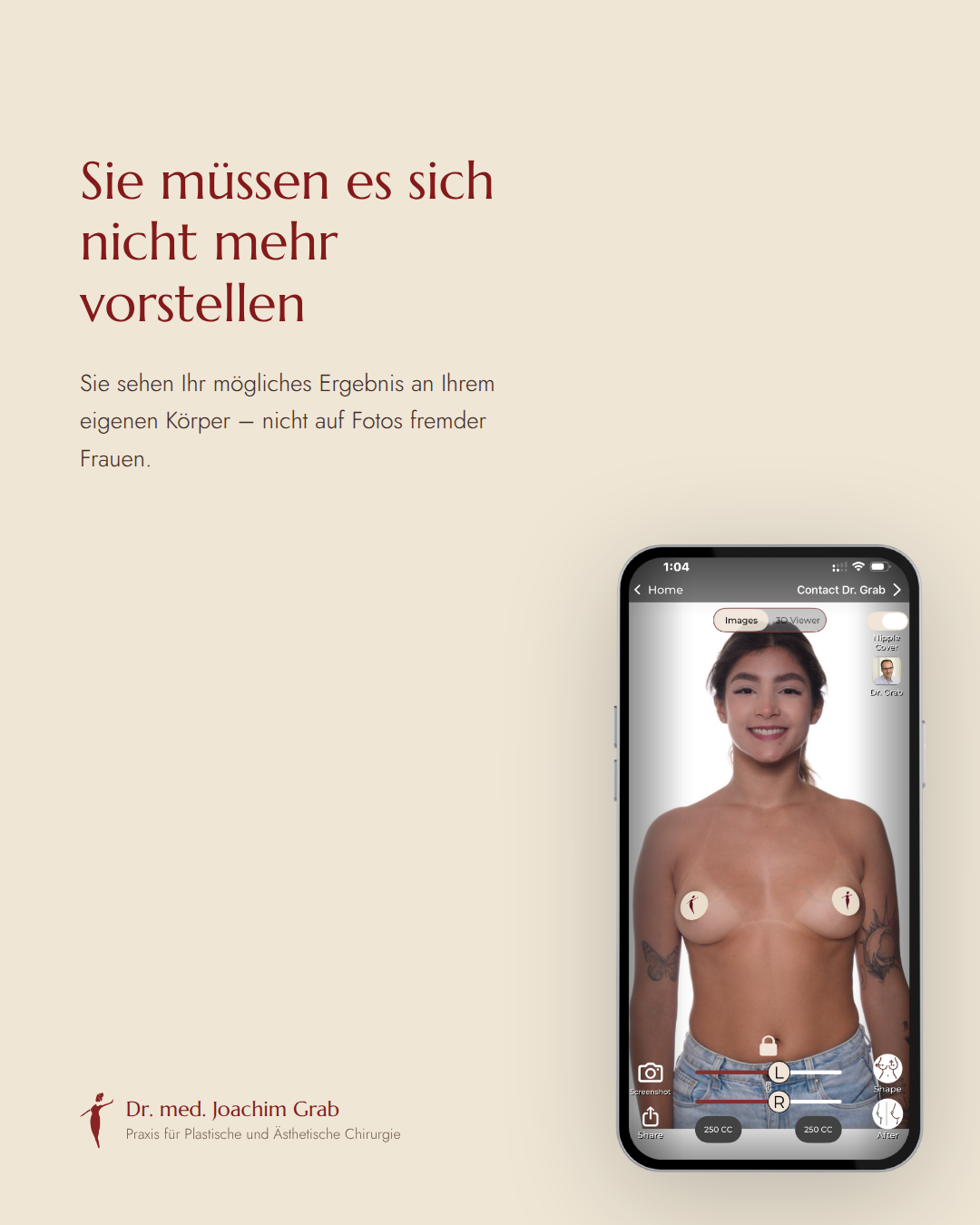 myArbrea App – Simulation am eigenen Körper